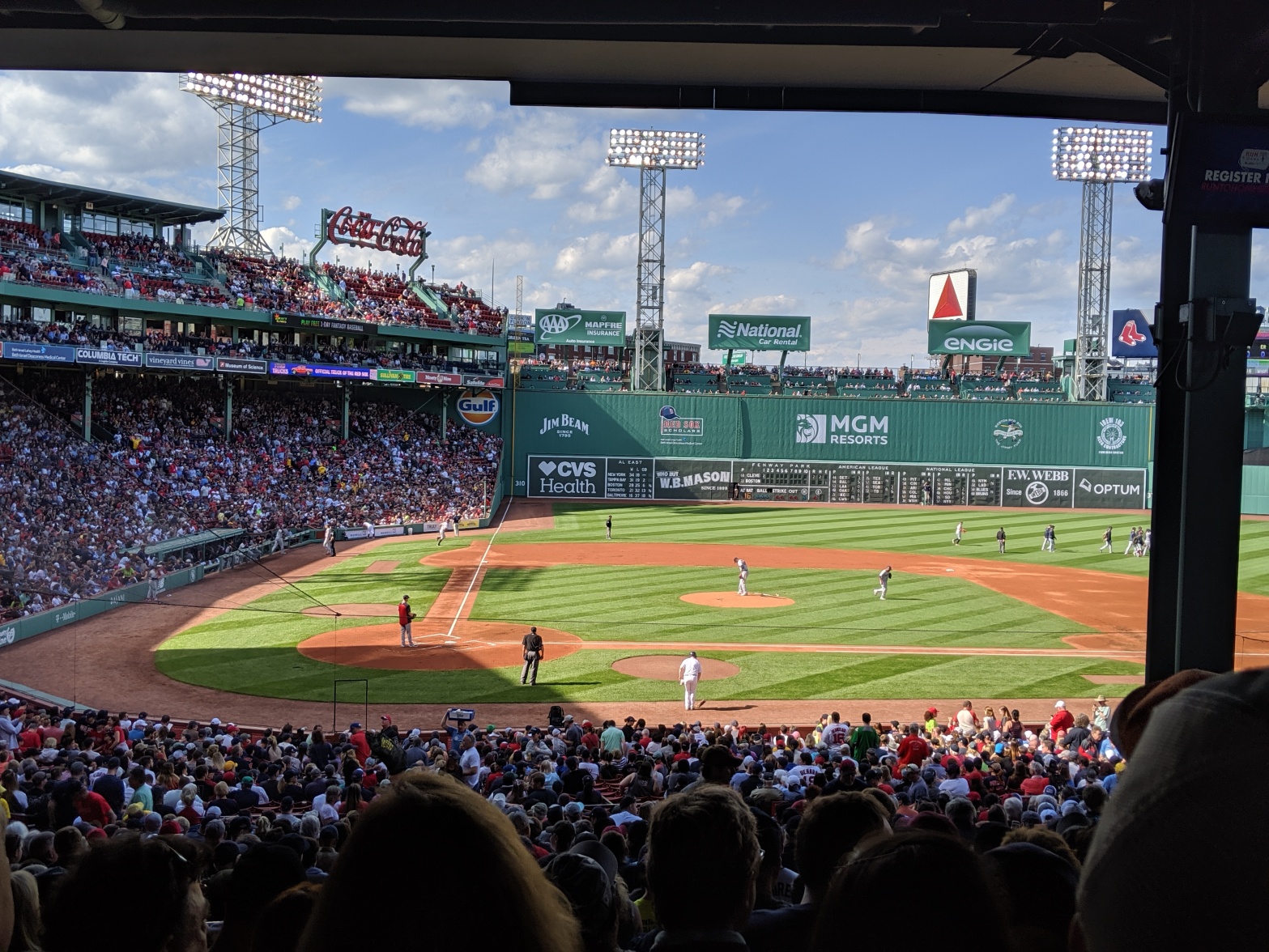 The View From Behind Home Plate - Fenway Park Greeting Card